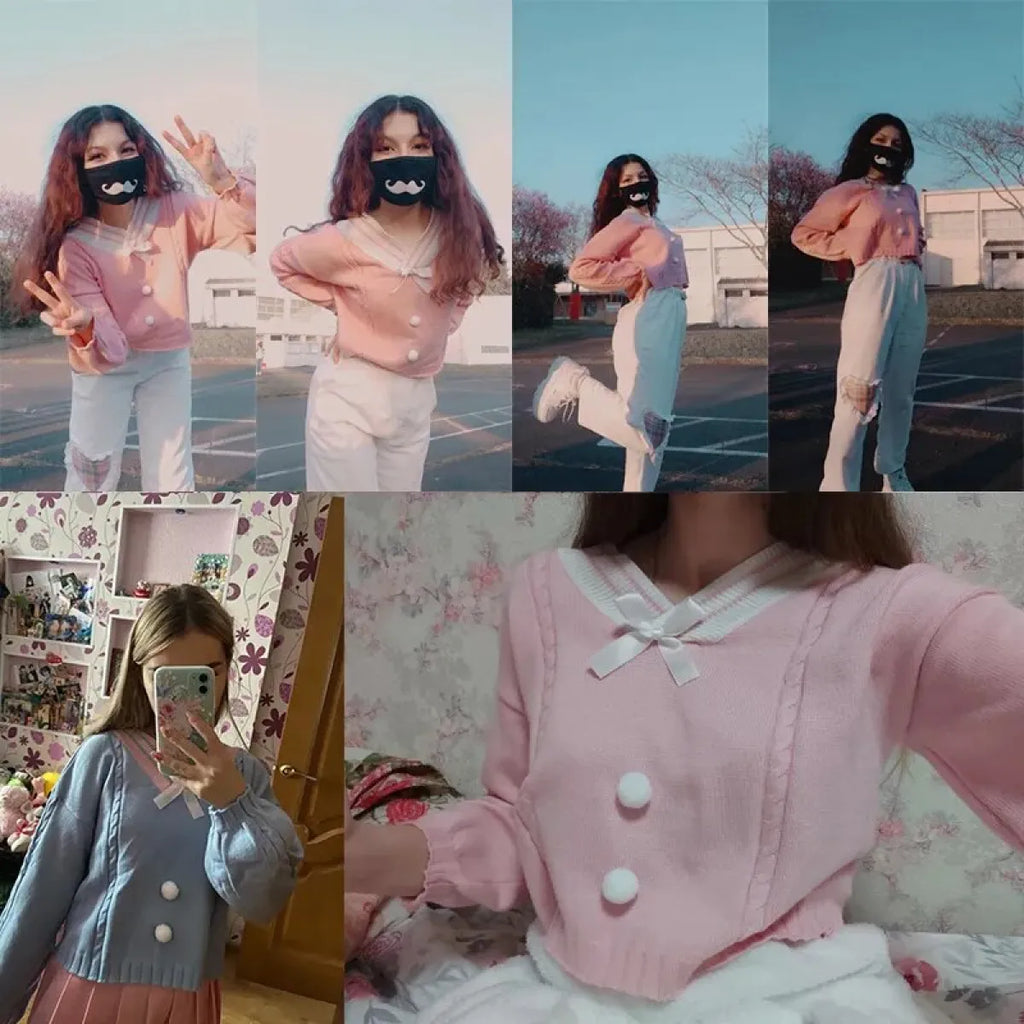 Lucy Lou Style Knit Crop Sweater - Sweaters - 5