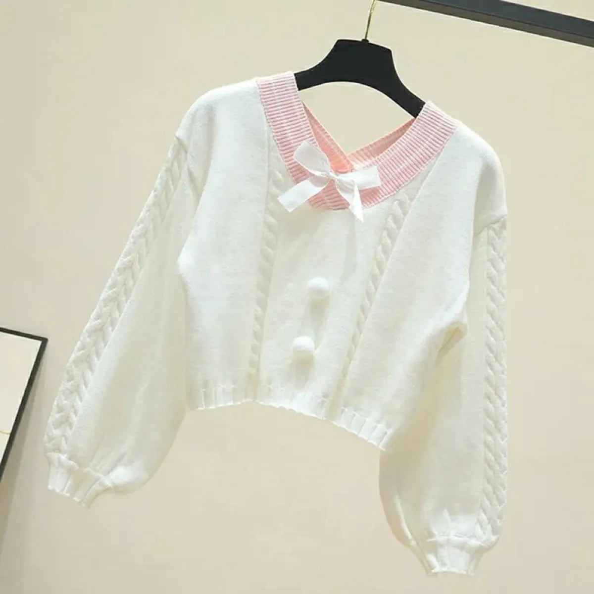 Lucy Lou Style Knit Crop Sweater - Sweaters - 9