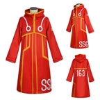 Luffy Egghead Island Cosplay – One Piece 163 Red Robe & Straw Hat Set - Cosplay - Cosplay - 2