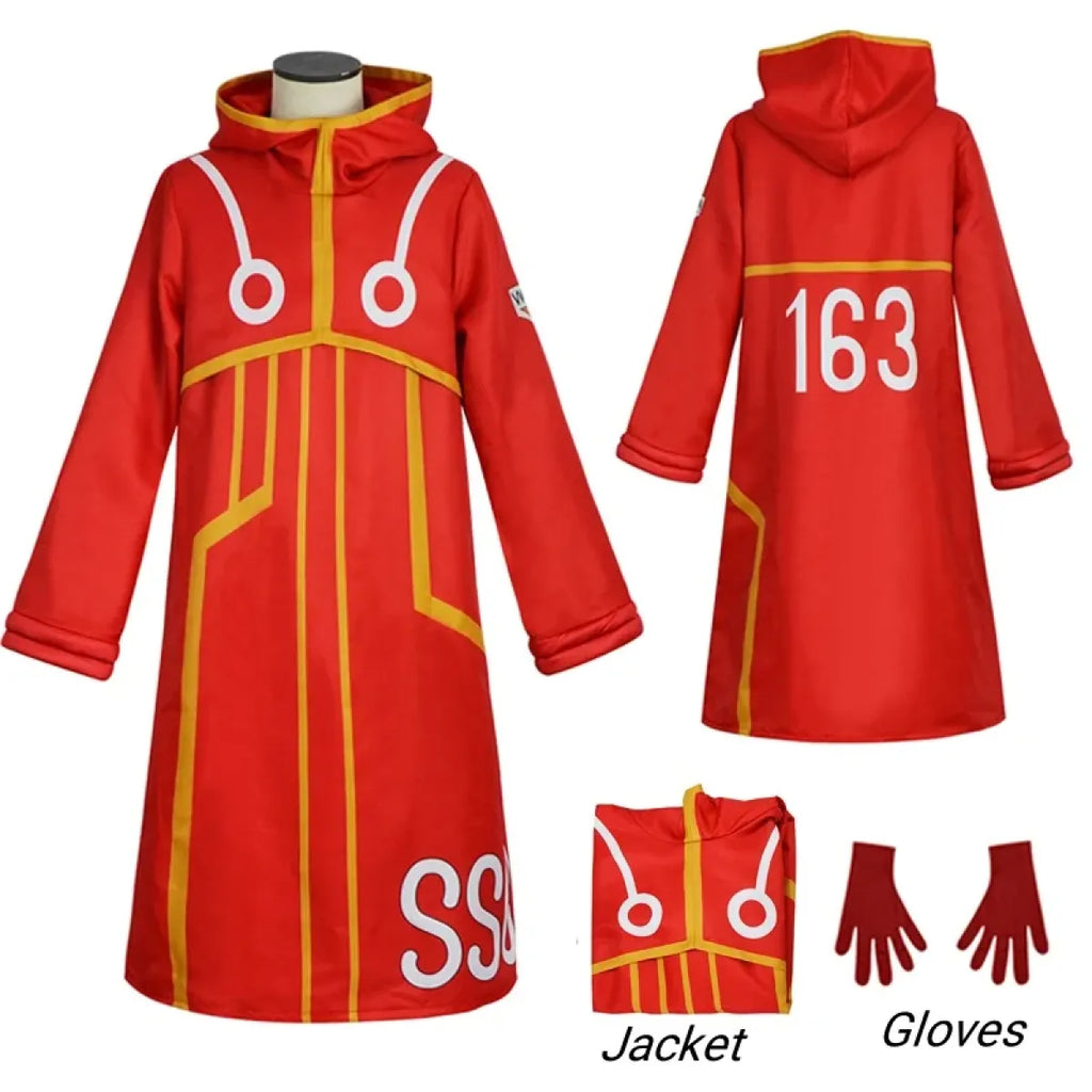 Luffy Egghead Island Cosplay – One Piece 163 Red Robe & Straw Hat Set - Cosplay - Cosplay - 10