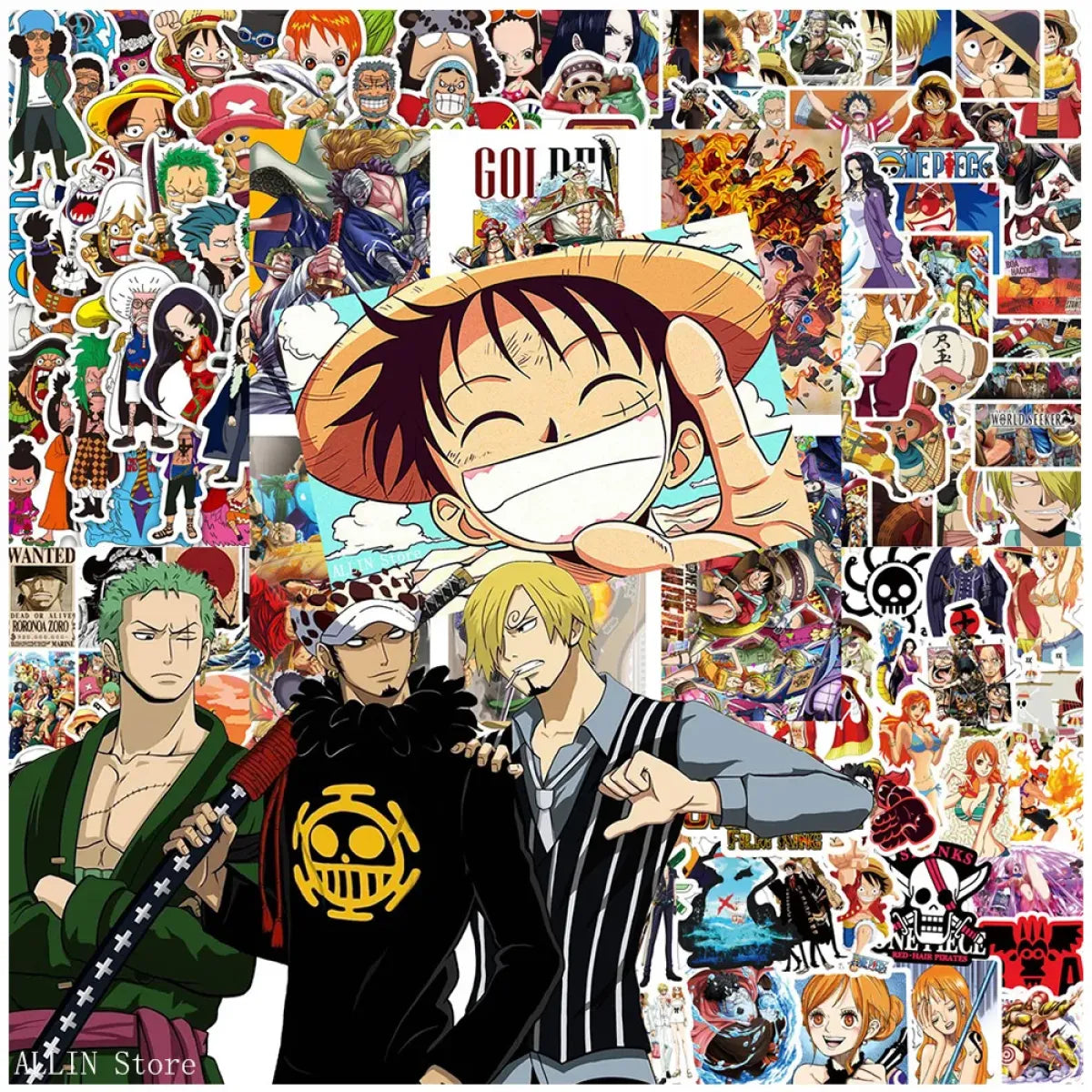ONE PIECE Stickers - Luffy Zoro Chopper - Anime - 1