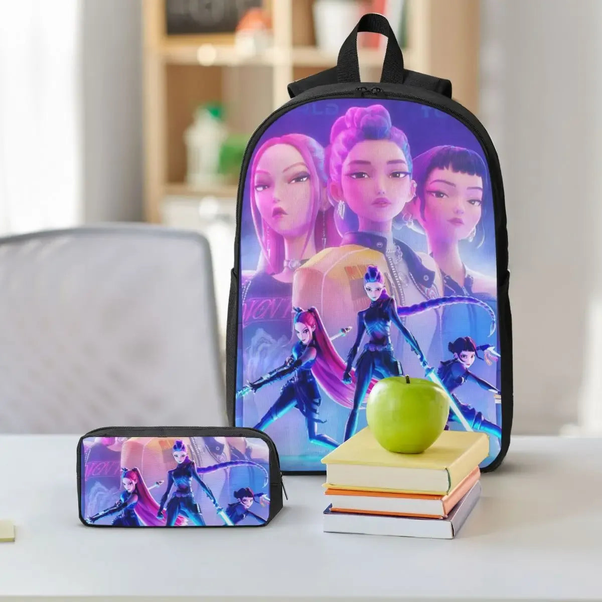 Kpop Demon Hunters 3pc School Backpack Set - Women Bags & Wallets - Backpack - 6