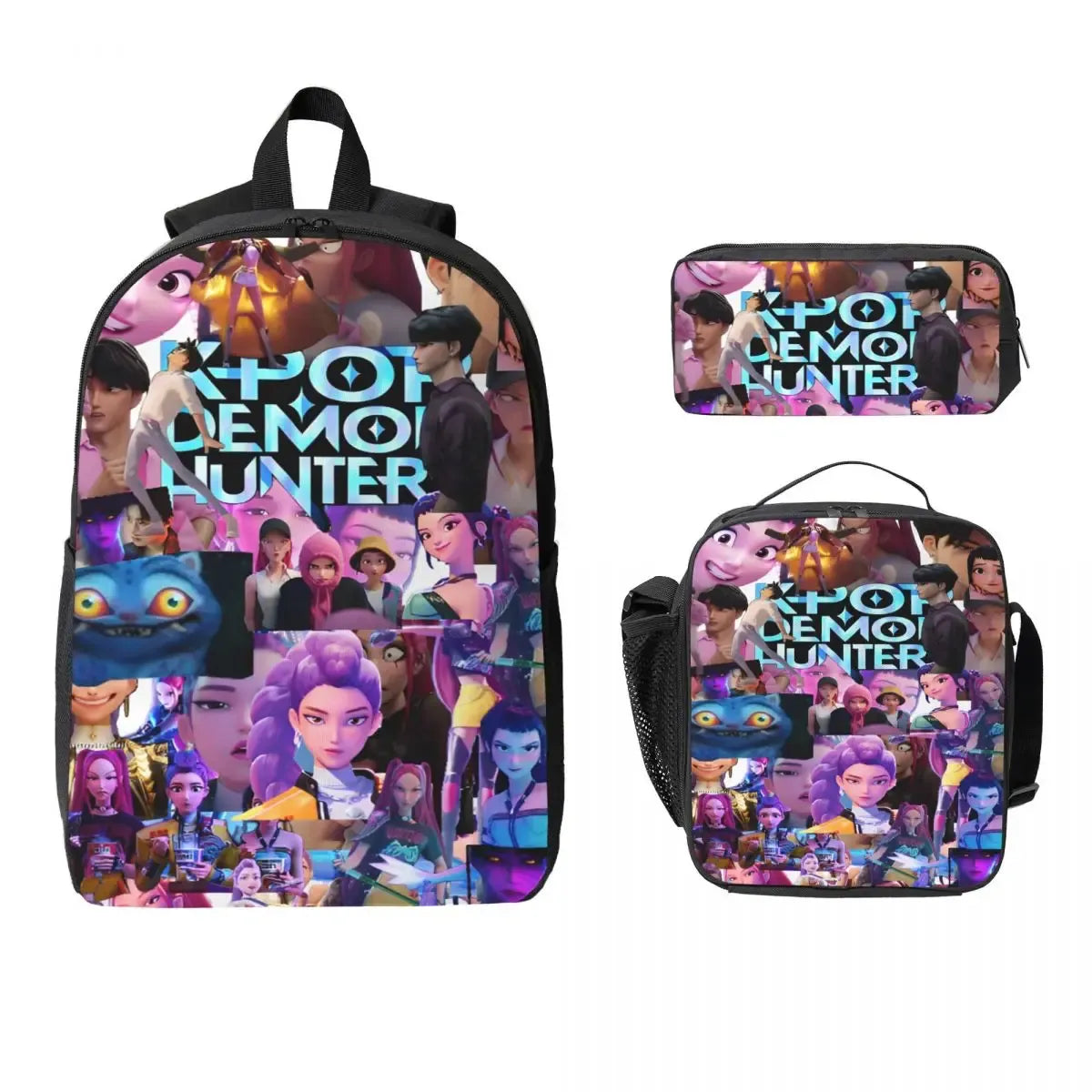 Kpop Demon Hunters 3pc School Backpack Set - Women Bags & Wallets - Backpack - 7