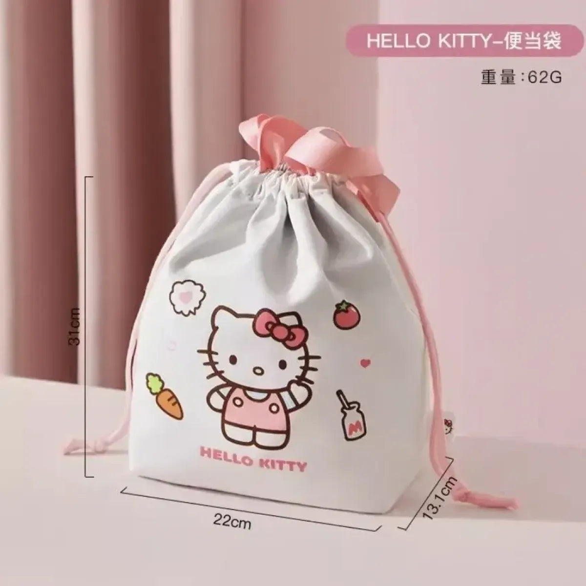 Sanrio Character Insulated Kawaii Lunch Tote - Harajuku Style - Pouch / Makeup Bag - 5