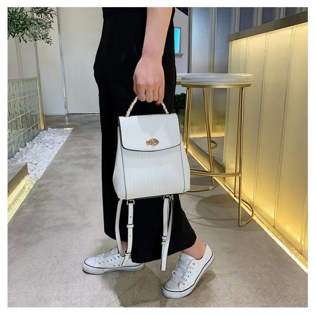 Chain Detail Backpack - Women Bags & Wallets - 11