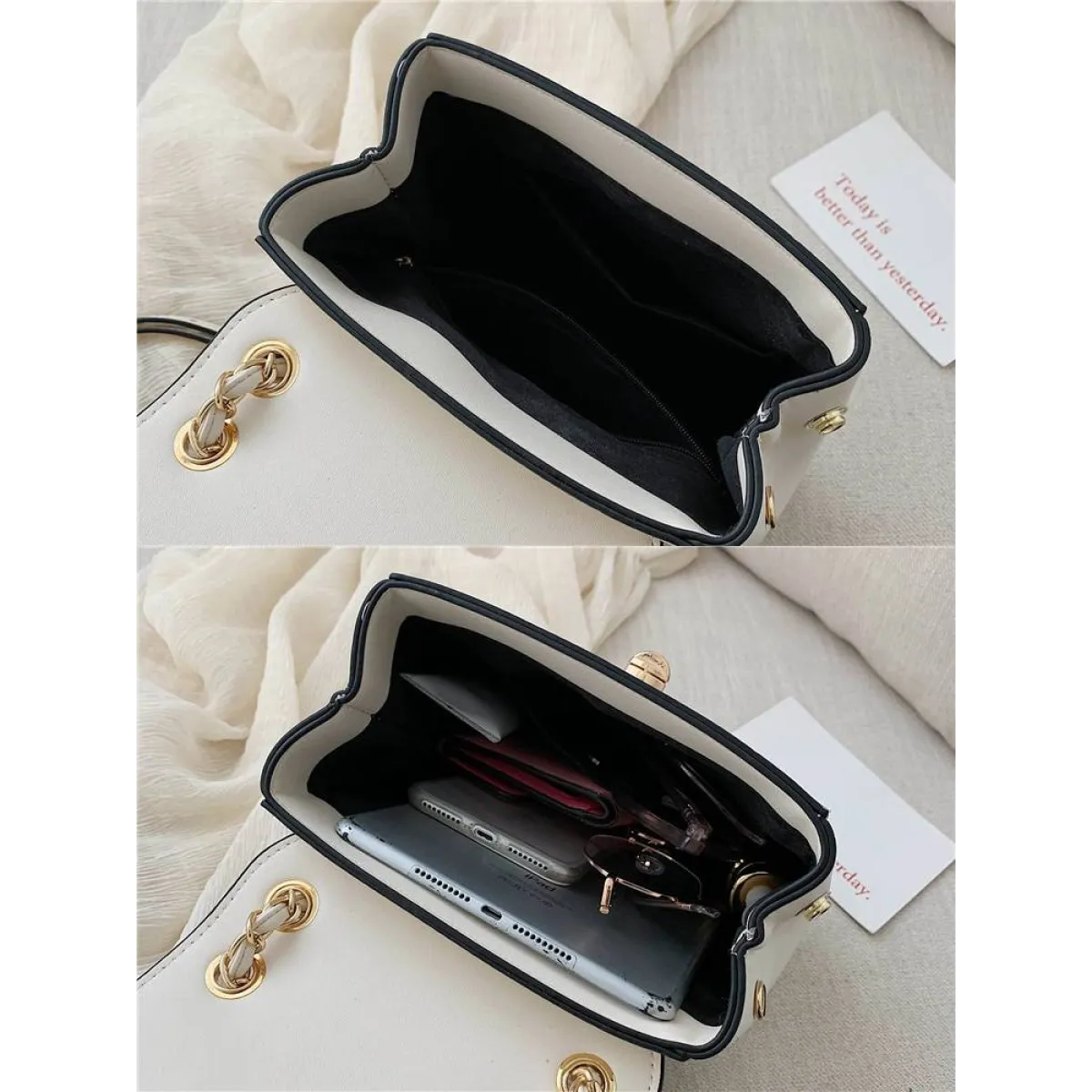 Chain Detail Backpack - Women Bags & Wallets - 5