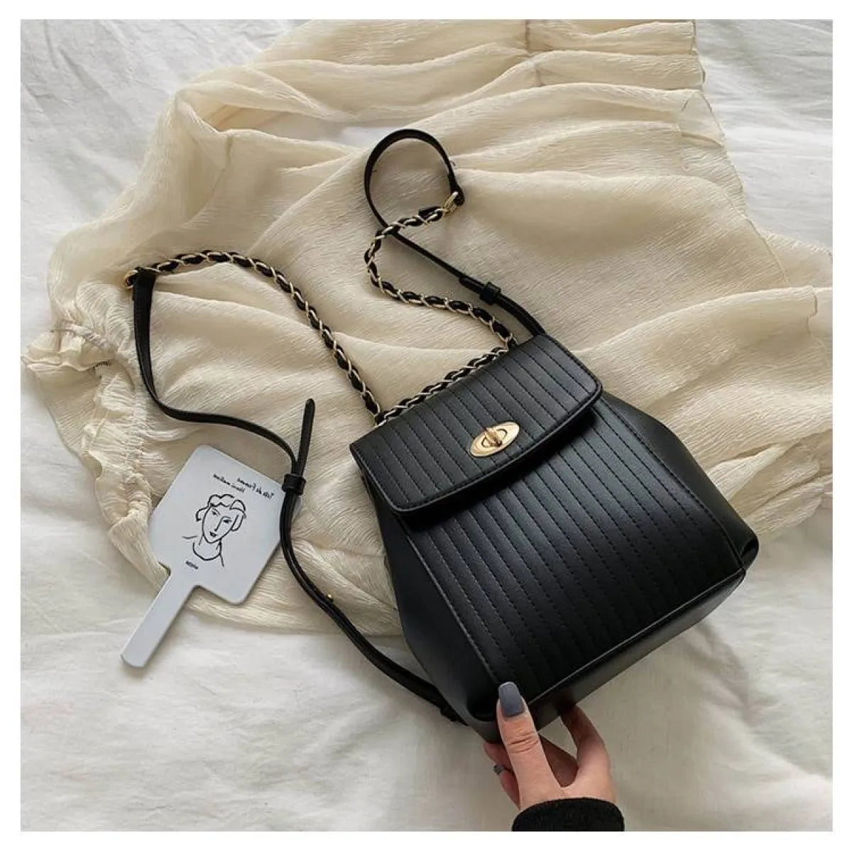 Chain Detail Backpack - Women Bags & Wallets - 17