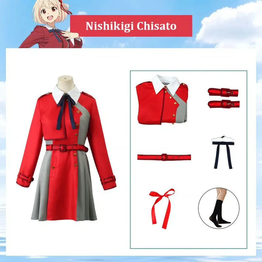 Lycoris Recoil Chisato & Takina Cosplay Dress Set - All Dresses - Cosplay - 5