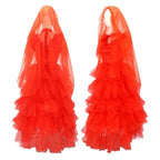 Lydia Deetz Red Wedding Dress Costume – Beetlejuice Outfit Set - All Dresses - Long - Cosplay - 1