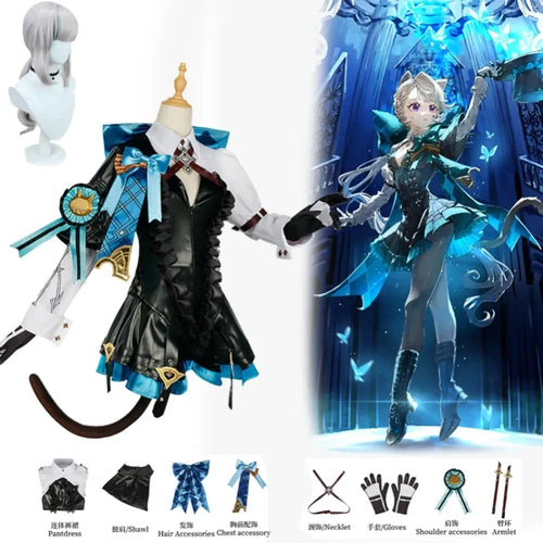 Lynette Cosplay Costume - Full Set with Wig - Dresses - 1