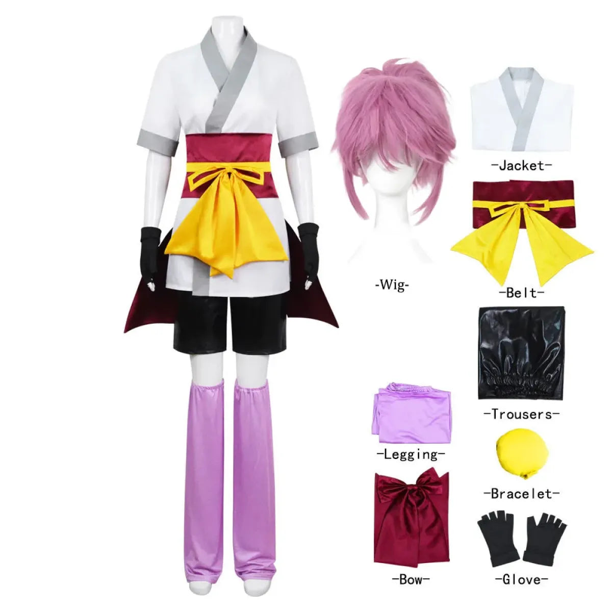 Machi Komacine Anime Cosplay Costume Set with Wig - Anime - Cosplay - 1