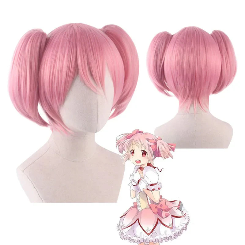 Madoka Kaname Cosplay Costume – Puella Magi Dress with Wig - S / Wig Only(one size) - All Dresses - Costumes - 2024