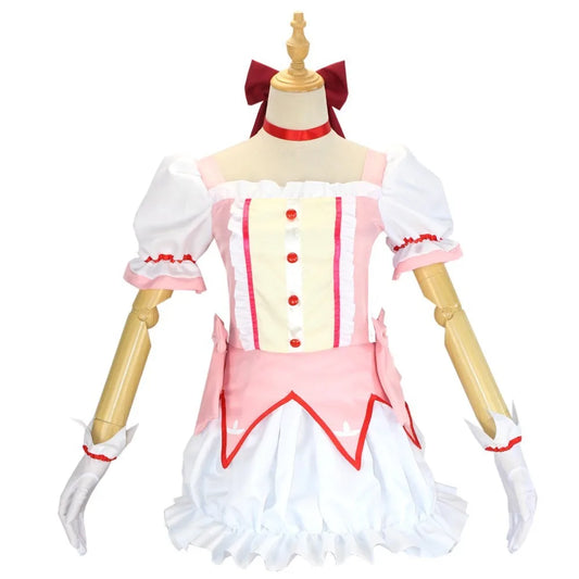 Madoka Kaname Cosplay Costume – Puella Magi Dress with Wig - All Dresses - Costumes - 2024 - 2 - Worldwide Shipping