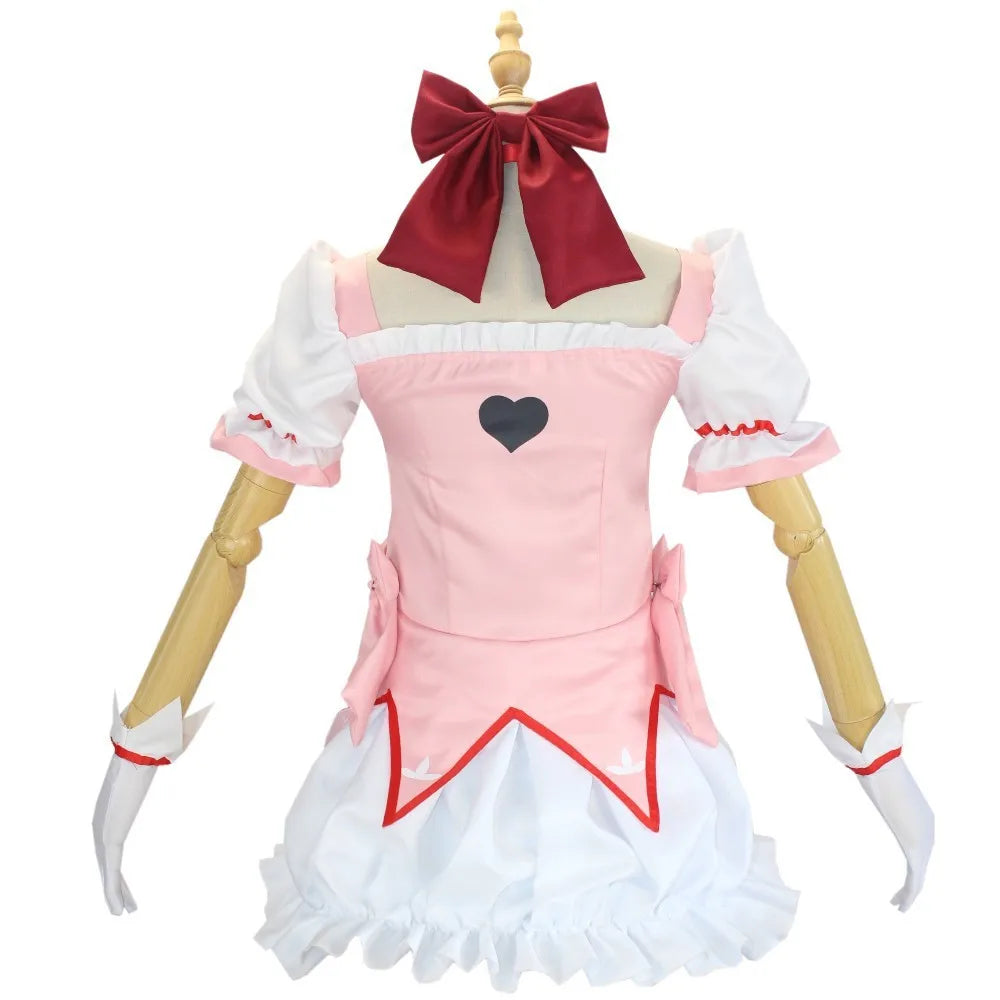 Madoka Kaname Cosplay Costume – Puella Magi Dress with Wig - All Dresses - Costumes - 2024 - 3 - Worldwide Shipping