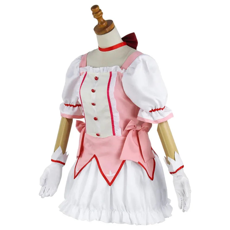 Madoka Kaname Cosplay Costume – Puella Magi Dress with Wig - All Dresses - Costumes - 2024 - 6 - Worldwide Shipping