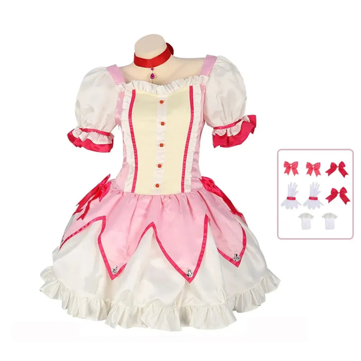 Madoka Kaname Magical Girl Cosplay Dress Set - All Dresses - Cosplay - 1