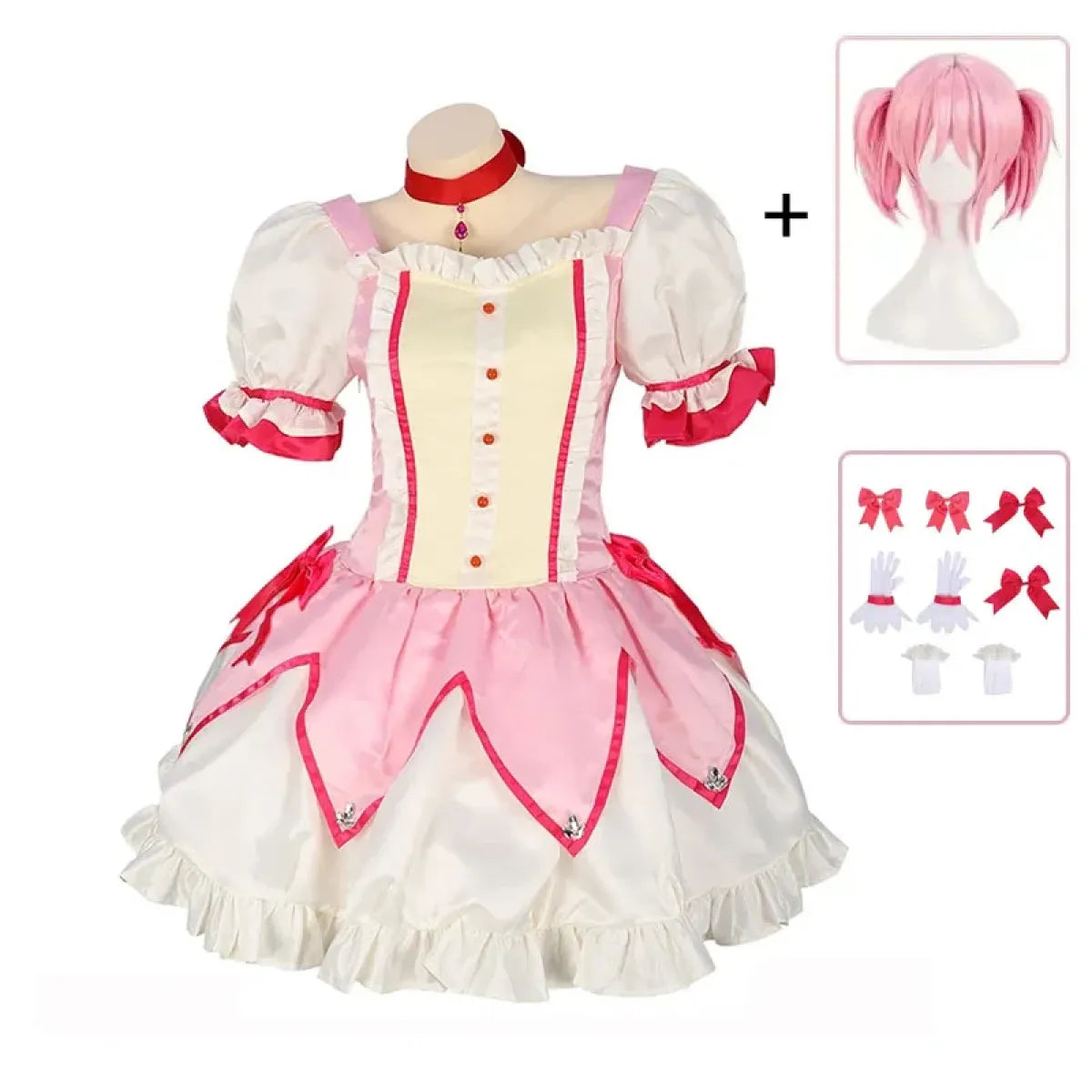 Madoka Kaname Magical Girl Cosplay Dress Set - All Dresses - Cosplay - 3