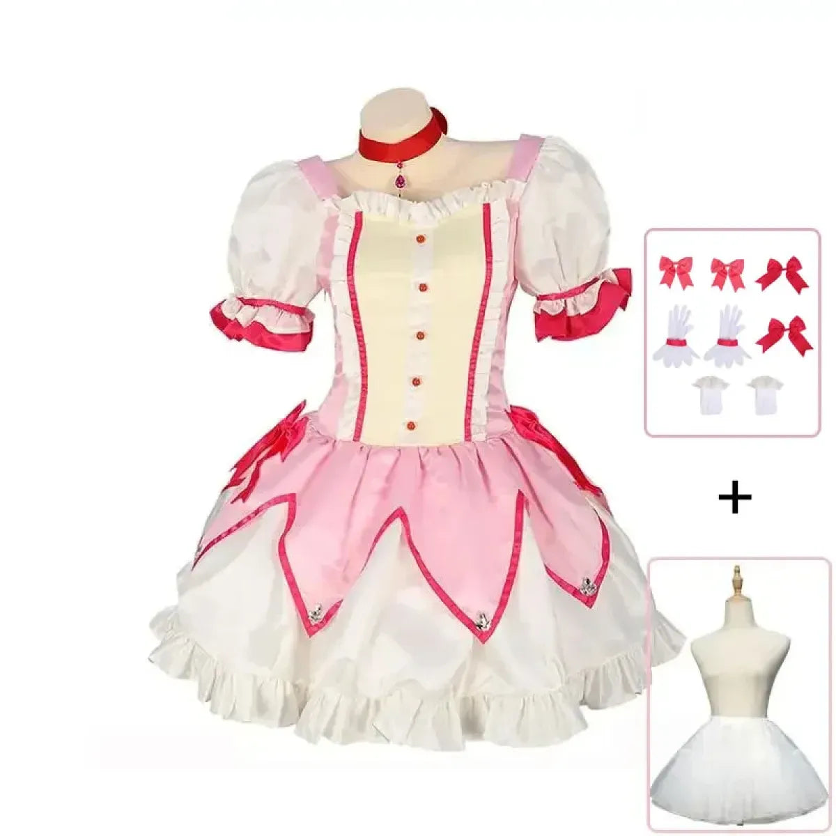 Madoka Kaname Magical Girl Cosplay Dress Set - All Dresses - Cosplay - 4