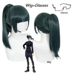 Jujutsu Kaisen Maki Zenin Cosplay Costume with Glasses and Wig - Cosplay - Long - Cosplay - 10