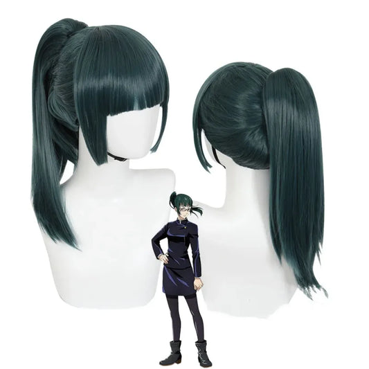 Jujutsu Kaisen Maki Zenin Cosplay Costume with Glasses and Wig - 🎃 Spooky Season 🎃 - Long - Cosplay - 9