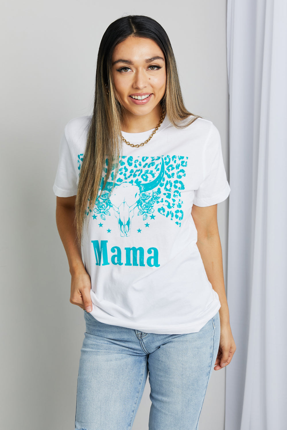 Full Size MAMA Animal Graphic Tee Shirt - T-Shirts - Shirts & Tops - 1 - 2024