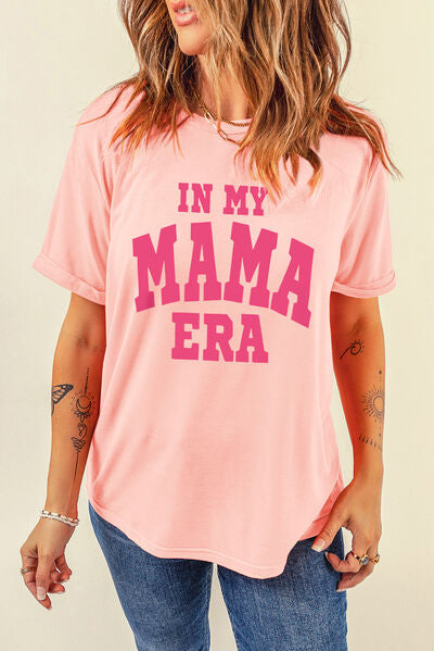 IN MY MAMA ERA Round Neck T-Shirt - T-Shirts - Shirts & Tops - 2 - 2024