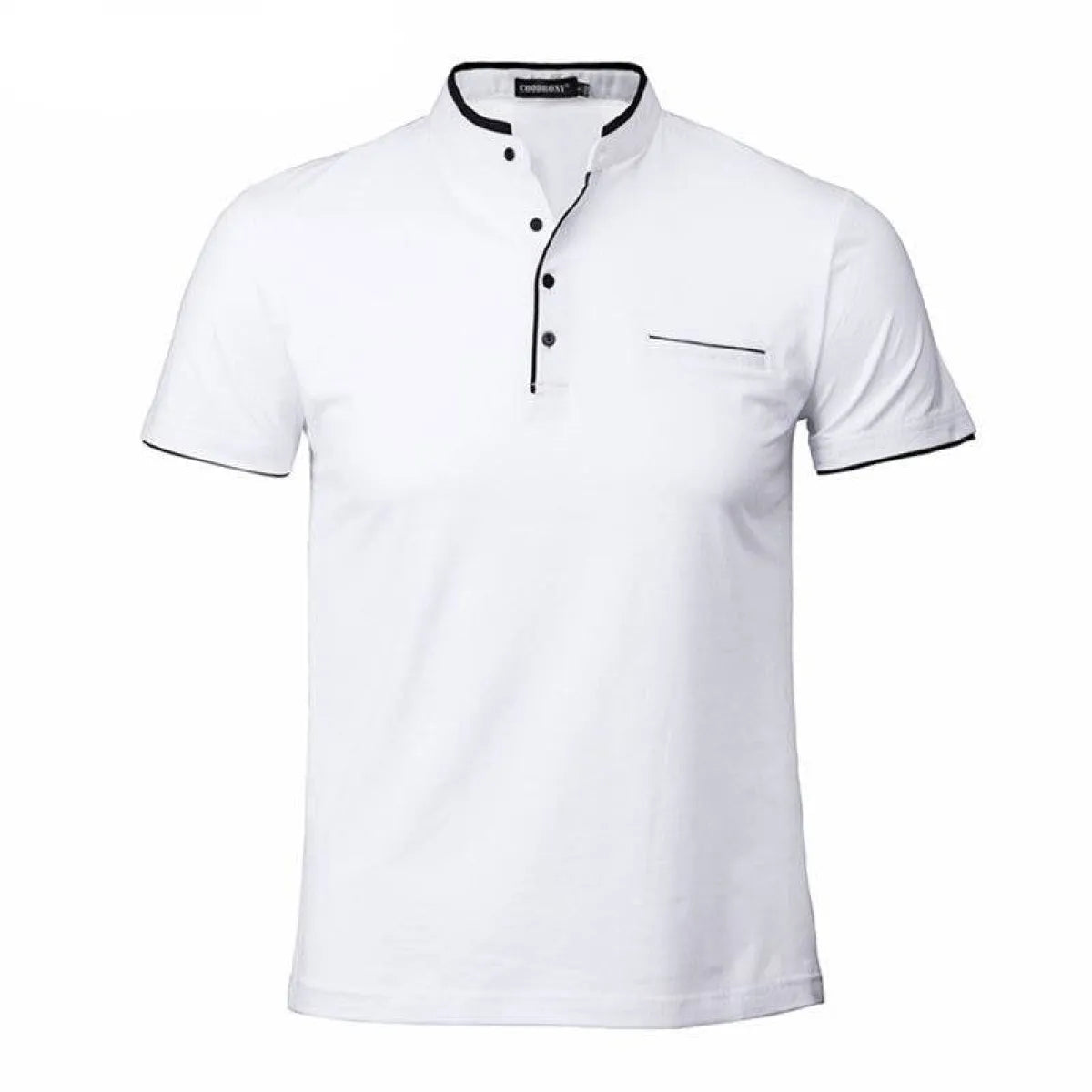 Mandarin Collar Active Shirt - T-Shirts - 1