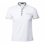 Mandarin Collar Active Shirt - T-Shirts - 6