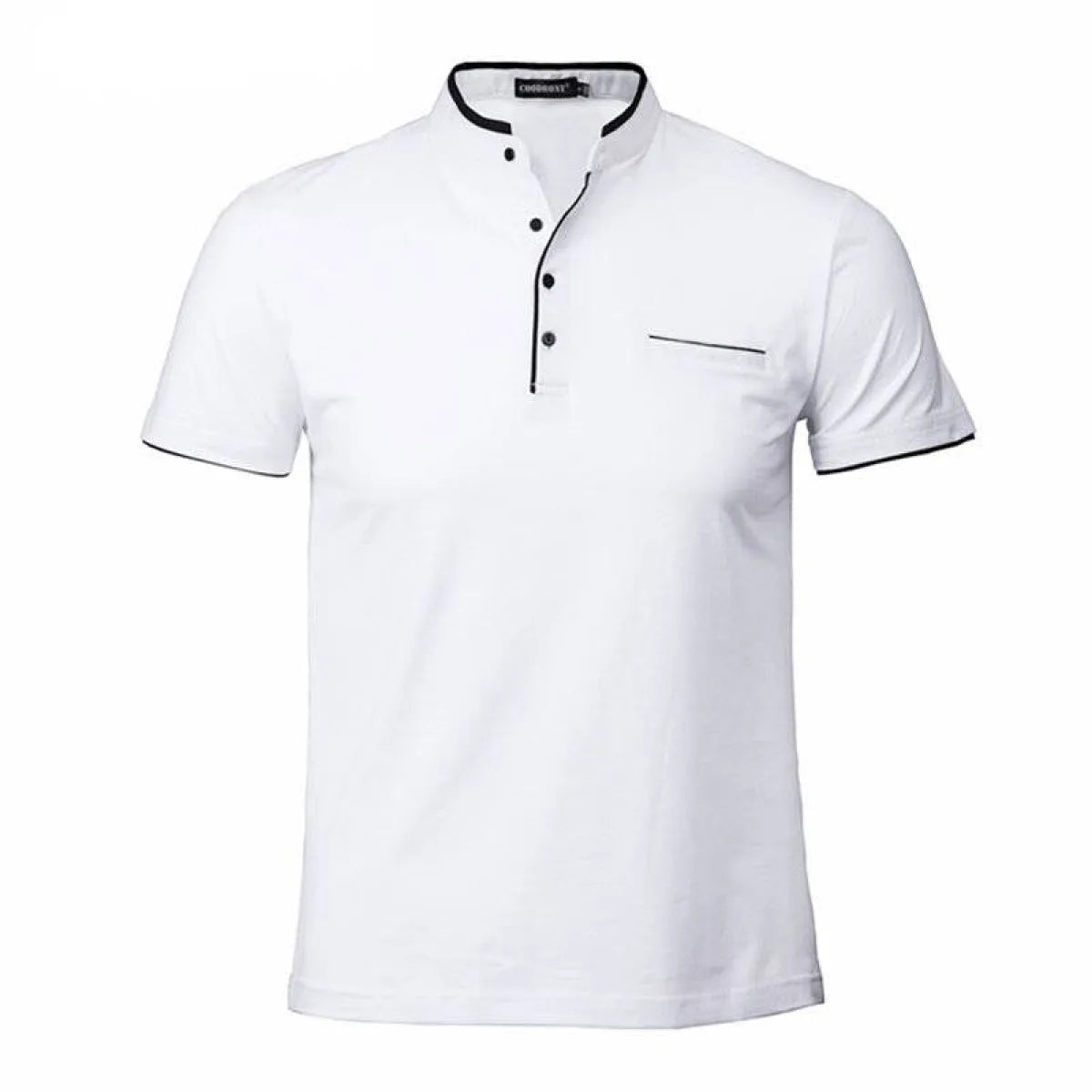 Mandarin Collar Active Shirt - T-Shirts - 6