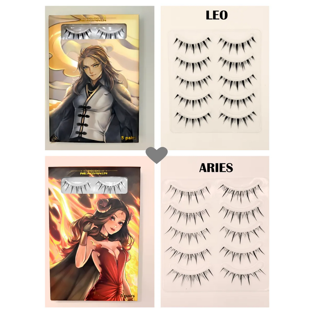 Zodiac Manga Lashes – Anime-Inspired 12-Style Set - Anime - Cosmetics - 7