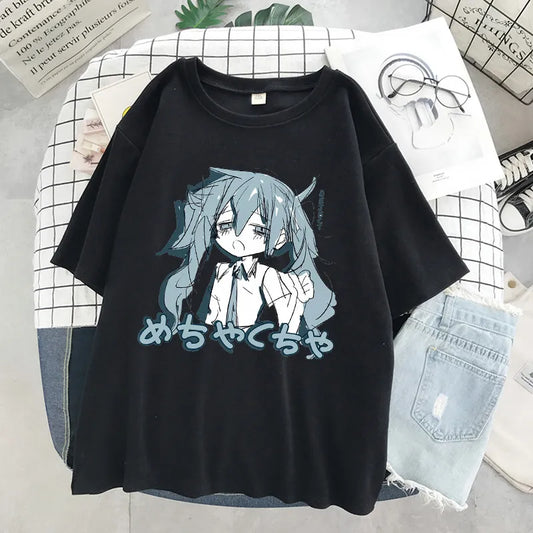 Manga Melancholy Tee – Casual Shirt - Black / XL - T-Shirts - Shirts & Tops - 1 - 2024