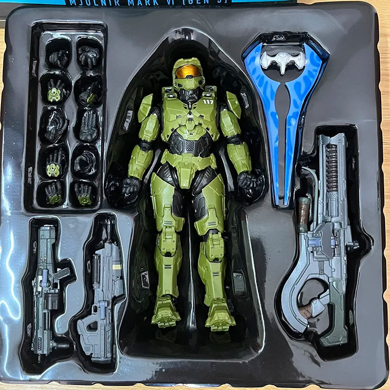 Master Chief Halo Figure - 18cm Mjolnir Mark VI Gen 3 - Anime - Action & Toy Figures - 2024 - 13 - Worldwide Shipping