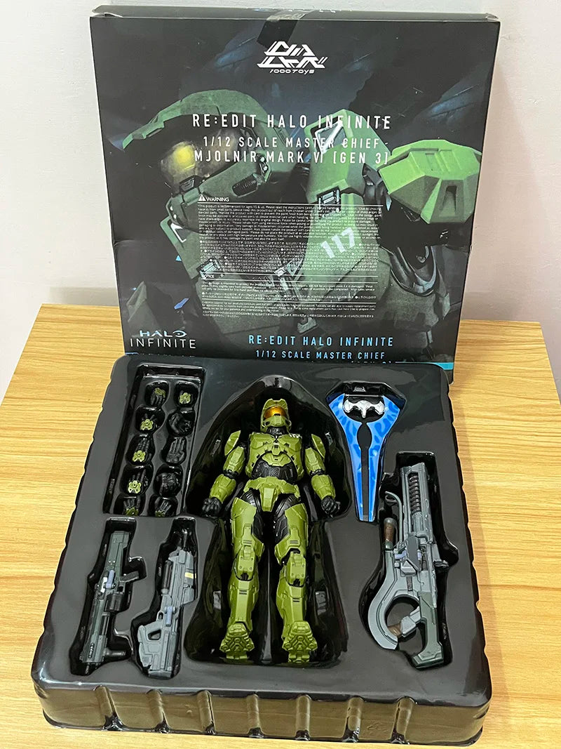 Master Chief Halo Figure - 18cm Mjolnir Mark VI Gen 3 - Anime - Action & Toy Figures - 2024 - 14 - Worldwide Shipping