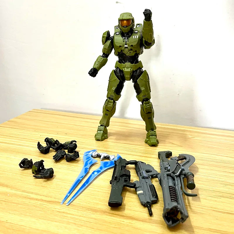 Master Chief Halo Figure - 18cm Mjolnir Mark VI Gen 3 - Anime - Action & Toy Figures - 2024 - 17 - Worldwide Shipping