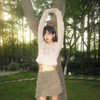 Gothic Print Hoodie – Y2K E-Girl Long Sleeve Harajuku Top - Hoodies & Sweatshirts - Hooded - Hoodies - 5