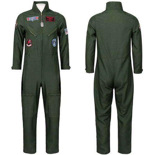 Top Gun Maverick Flight Suit – Pilot Cosplay Costume with Glasses - Cosplay - Cosplay - 2