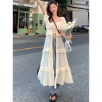 Fairycore Off-Shoulder Bandage Maxi Dress - All Dresses - Maxi Dress - 6