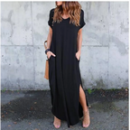 Short Sleeved Maxi Dress - All Dresses - 18