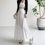 Harajuku White Tiered Maxi Skirt - Bottoms - Maxi Skirt - 3
