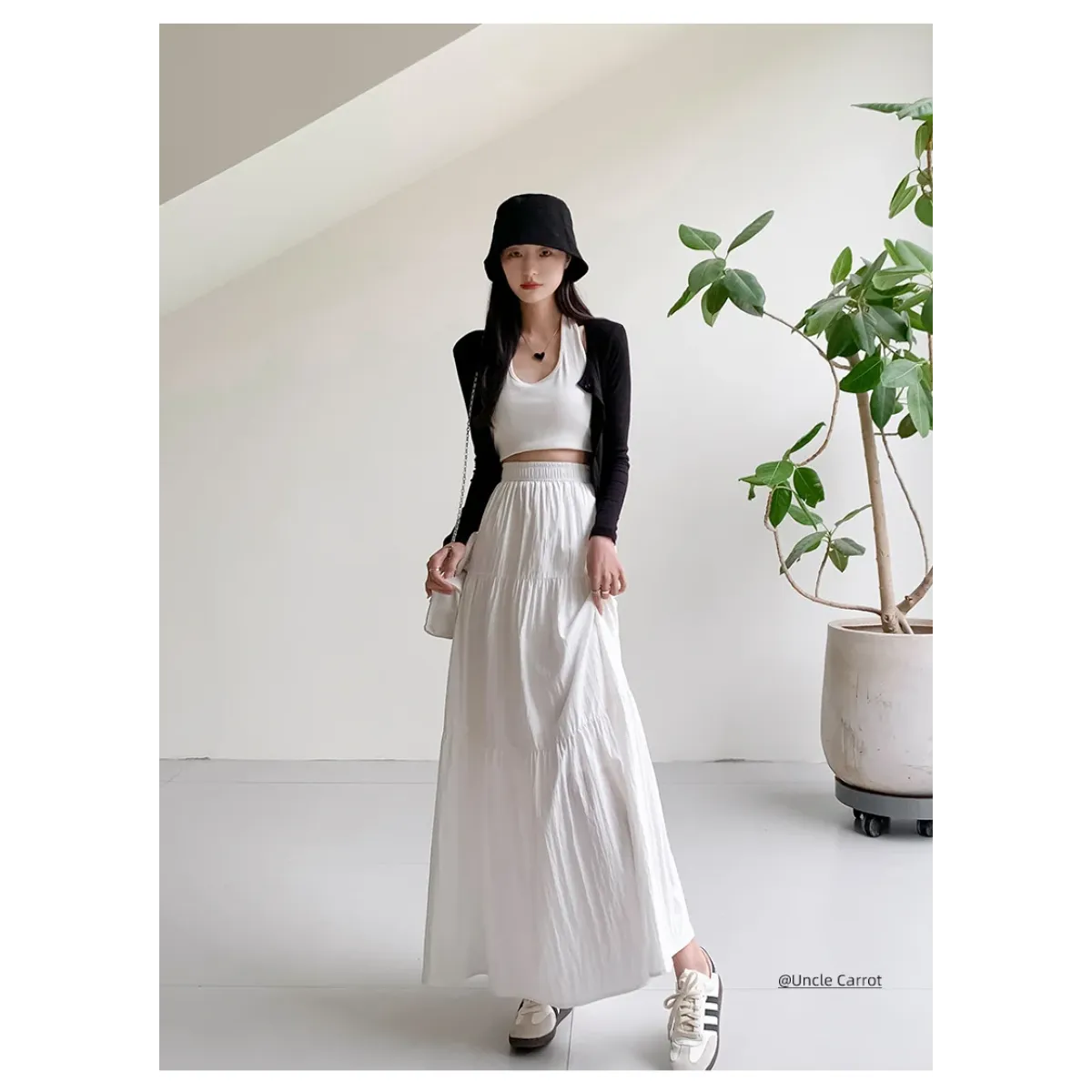 Harajuku White Tiered Maxi Skirt - Bottoms - Maxi Skirt - 8