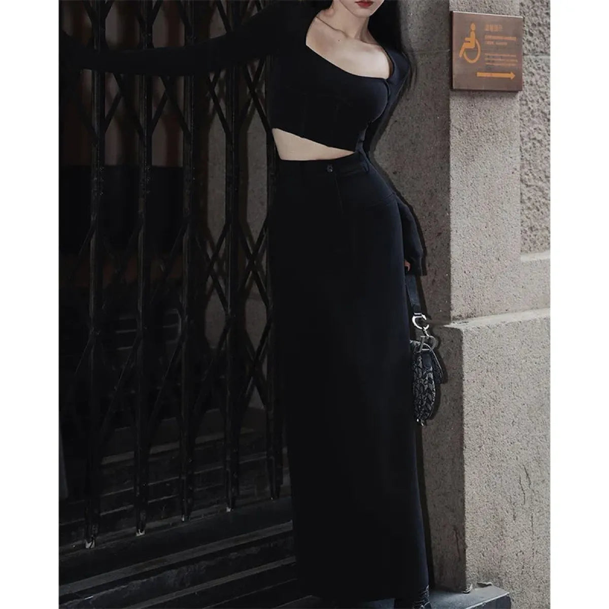 Victorian Slit Maxi Skirt - Bottoms - midi skirts - 4