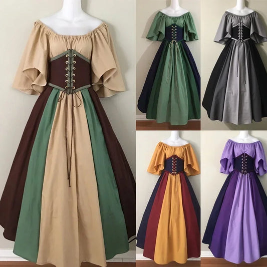 Medieval Renaissance Dress – Corset Gown Plus Size Cosplay - All Dresses - Costume Dresses - 2024 - 1 - Worldwide