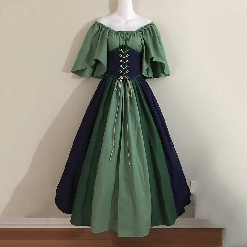 Medieval Renaissance Dress – Corset Gown Plus Size Cosplay - Green / S - All Dresses - Costume Dresses - 2024 - 9