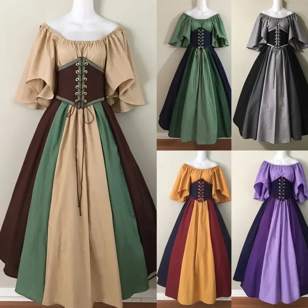 Medieval Renaissance Dress – Corset Gown Plus Size Cosplay - All Dresses - Cosplay - 1