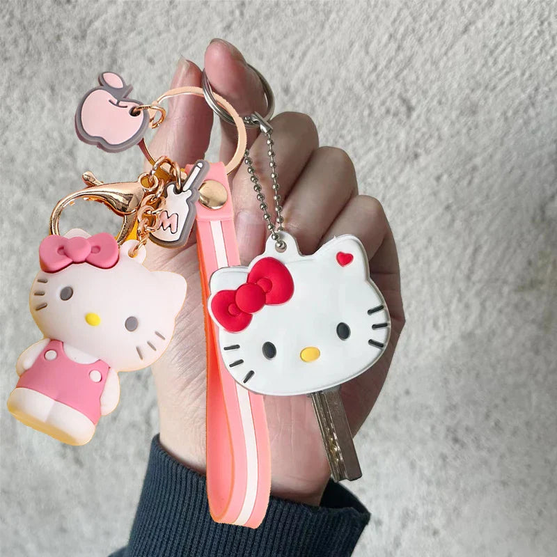 Kawaii Sanrio Anime Key Cover - Kuromi My Melody Cinnamoroll - HelloKitty 1 / 2.5 cm - Anime - Apparel & Accessories