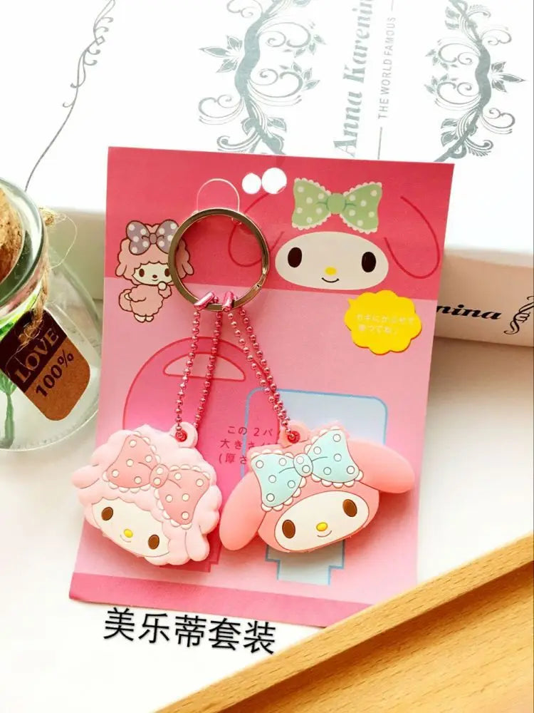 Kawaii Sanrio Anime Key Cover - Kuromi My Melody Cinnamoroll - 2231950 / 2.5 cm - Anime - Apparel & Accessories - 17