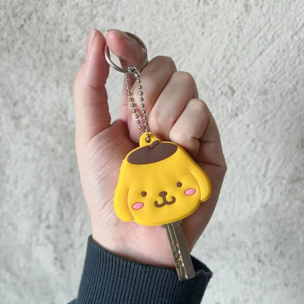 Kawaii Sanrio Anime Key Cover - Kuromi My Melody Cinnamoroll - Pompom Purin / 2.5 cm - Anime - Apparel & Accessories