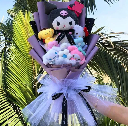 Plush Bouquet - My Melody Kuromi Cinnamoroll KT Cat - Plushies - Toys - 1 - 2024