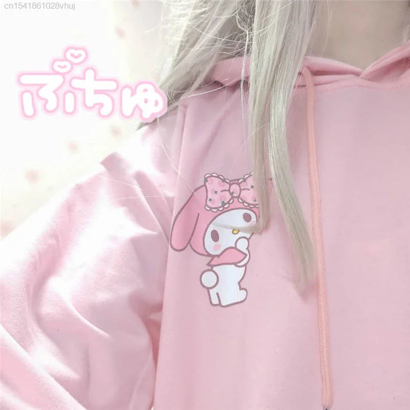 Sanrio My Melody Pink Hoodie - Hoodies & Sweatshirts - Shirts & Tops - 3 - 2024