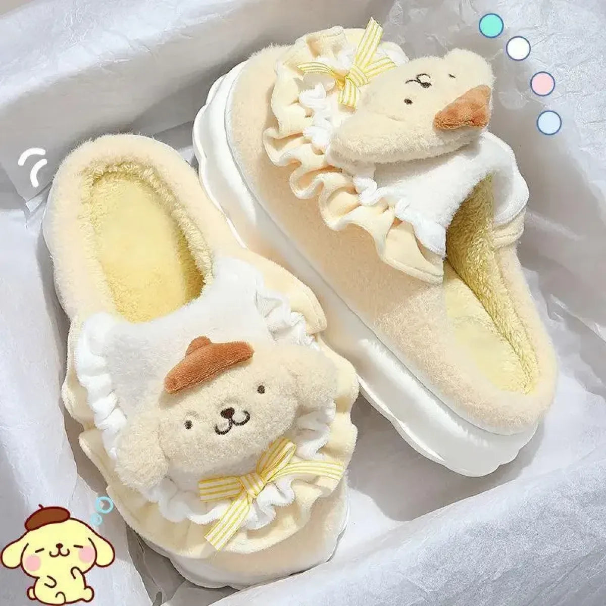 Sanrio My Melody Plush Indoor Winter Slippers - Accessories - Slippers - 10